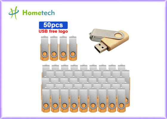 접힌 트위스트 나무로 된 USB 펜은 2.0 3.0 1 GB 4 GB 8GB 16GB 32GB 회전을 운전합니다