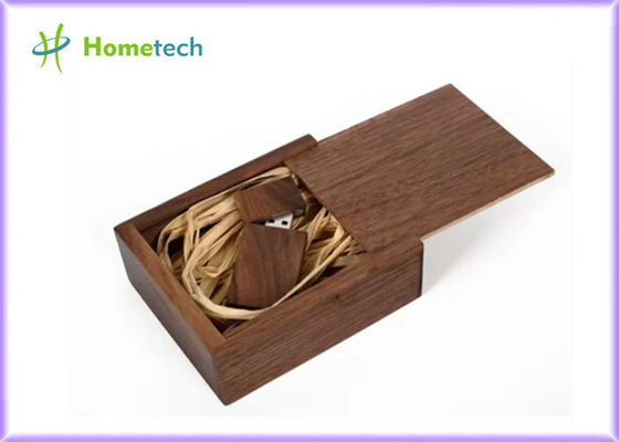 호두 나무 8GB 16GB 레이저는 USB 섬광 드라이브를 새깁니다