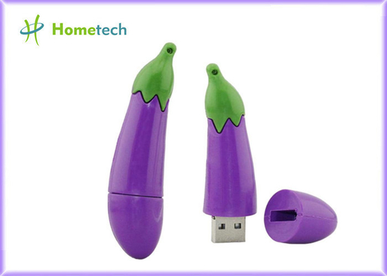 연구 / 개인적 매일 사용을 요구하는 자주빛 가지 USB 이동식 드라이브 16G