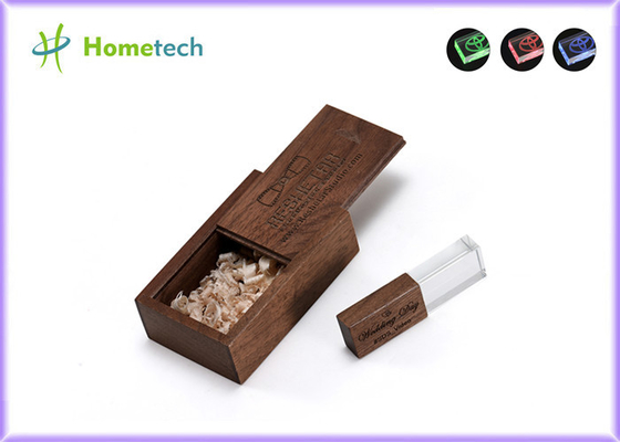 자료 저장 3.0 나무로 되는 수정같은 Usb 섬광 드라이브 4GB 8GB 16GB 32GB 64GB 128GB