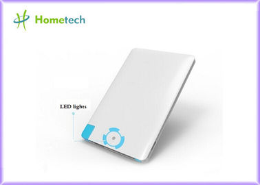 신용 카드 치수가 재진 힘 은행 2200mAh 외부 건전지 팩 충전기